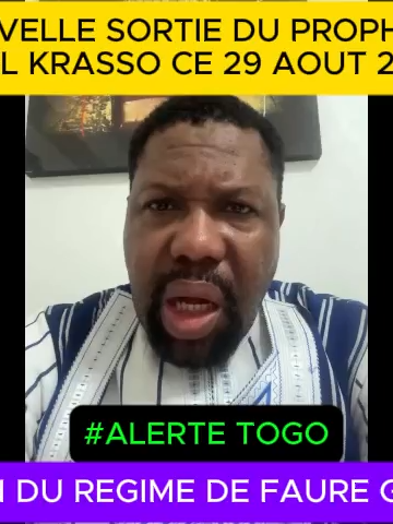 NOUVELLE SORTIE DU PROPHETE JOEL KRASSO CE 29 AOUT SUR LE TOGO #zagabambo #freetogo #hodakotv #aamron #MENYE #m66