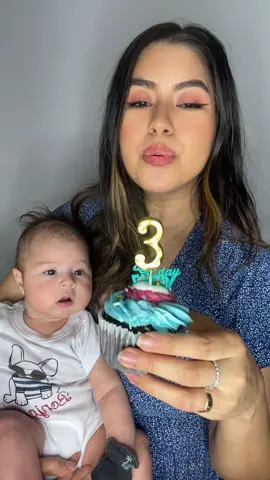 Felices 3 meses mi angelito 🩵👶 #3meses #bebe #adorable #cutebaby #babyboy 