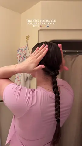 finally a ponytail that doesn’t drive me insaneeee if i have to lay down !! #hairstyle #pilates #yoga #hairtok #hairinspo 