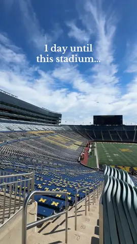 1 more sleep until Michigan Football gets started 🏈  . . . . #michiganfootball #thebighouse #michiganfootballstadium #annarbormichigan 