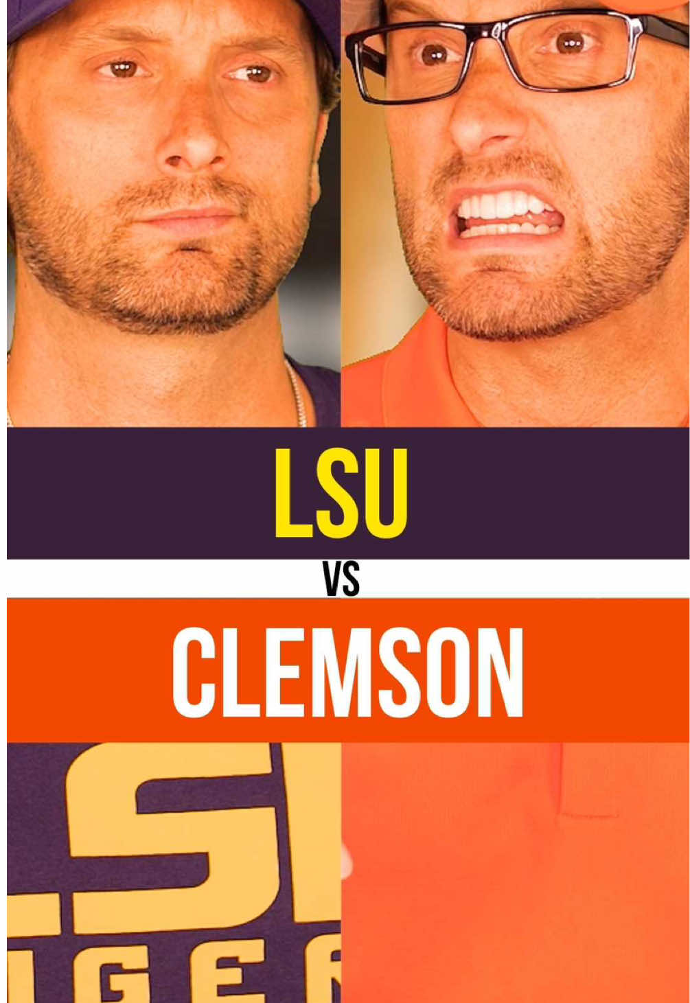 It’s #lsu vs #clemson 😂 Made possible by Renasant Bank and Alumni Hall (where I get all my gear)! #CollegeFootball #comedian 