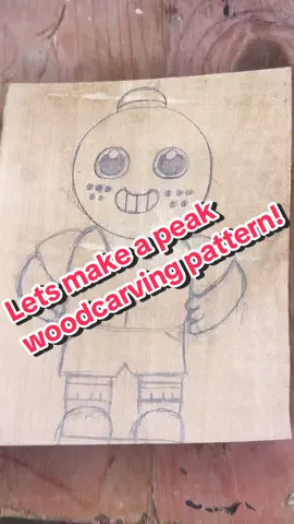 Let’s carve a peak character! #peak #woodcarving #gaming #artistsoftiktok #viral 