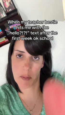 Bestie, you know why I didn’t text back… I was busy trying to survive 25 tiny humans all week. 💀✏️ My bestie is not a B but er are BOTH sleepy! #ifyouknowyouknow #teachinwithglitter #teacherbestie #firstweekofschool #teachertruth      