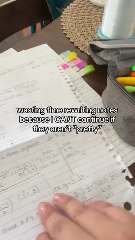 I wish I had this much effort into the actual work 😩 #math #notes #college #funny #fyp 