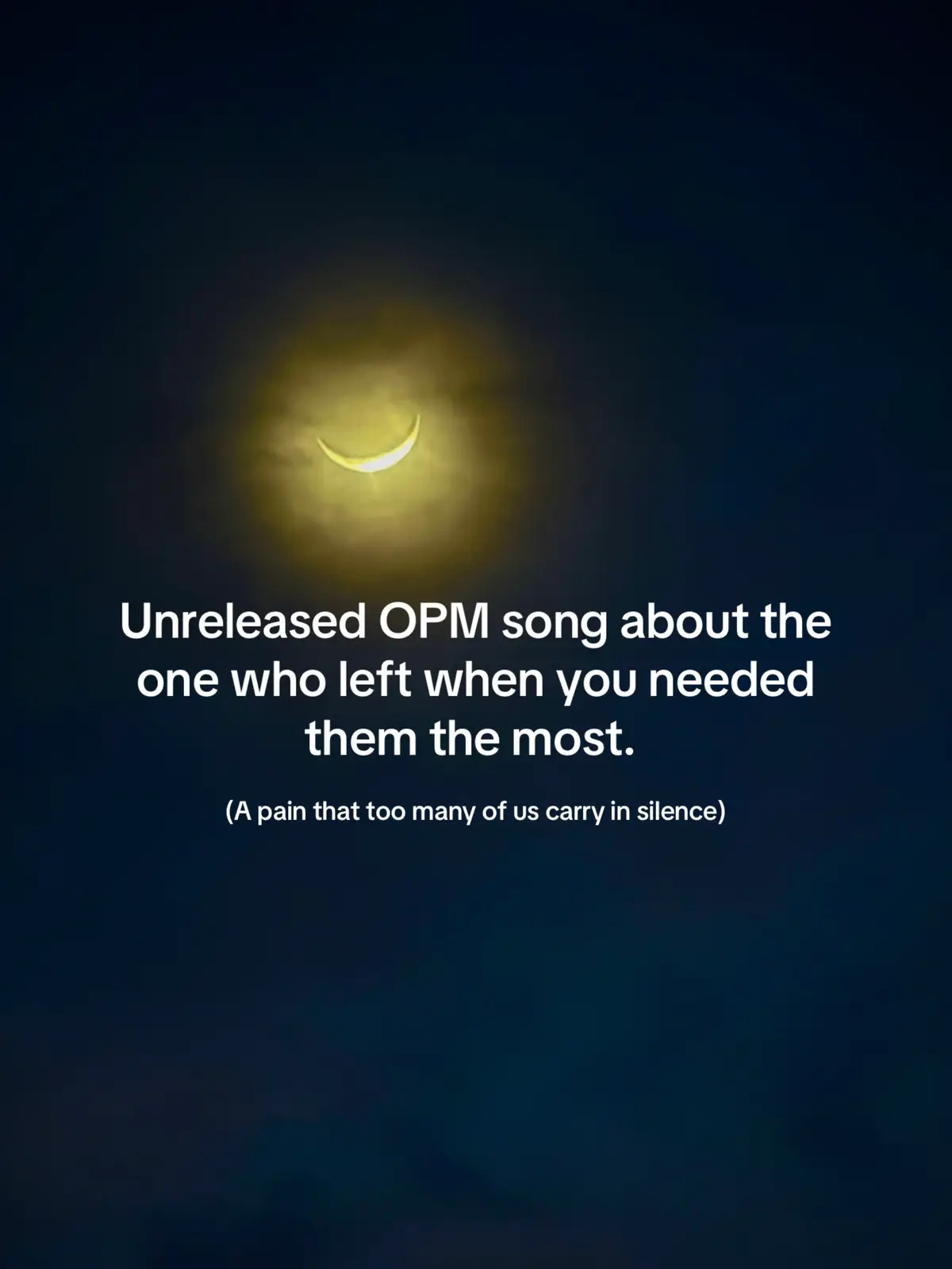 Sabay-sabay tayong lumingon sa nakaraan, at muling tanungin—bakit nga ba nila tayo iniwan sa oras na higit natin kailangan ang may karamay? #sakit #unreleasedsong #fyp #OPM 