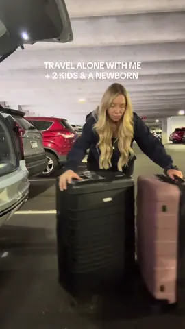 Travel with me alone with 2 kids plus a newborn!!! #MomsofTikTok #newborn #traveltiktok #momlife #creatorsearchinsights 