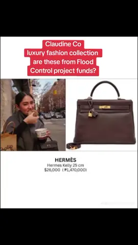 luxury bags ,watch and clothes of Claudine Co, Muka bang galing sa flood control projects fund ???  #claudineco #viral #floodcontrolproject #fyp #foryou 