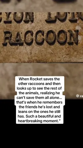 Makes me cry every time ##rocketracoon #mcu #gotg #gotg3 #guardiansofthegalaxy #guardiansofthegalaxyvol3#creatorsearchinsights #sad 