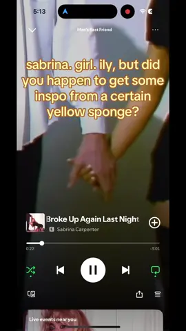 like at least give him some credit… all jokes aside, this might be one of my fav songs on the album. #fyp #spongebob #sabrinacarpenter #mansbestfriend🐶 #spongebobsquarepants 