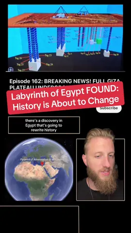 The labyrinth of Egypt was claimed to rival the great pyramid in its size and grandeur. Historians like Herodotus and Pliny from Ancient Greece witnessed it first hand, their accounts being used to now confirm its existence using ground penetrating radar and satellite imaging.  Whats on the walls could completely rewrite history, giving us a complete account of human origins.  And there’s something else.. a massive metallic object could be sealed away in one of the chambers. What a time to be aliveeeeee #ancient #egypt #labyrinth #radar #scan 
