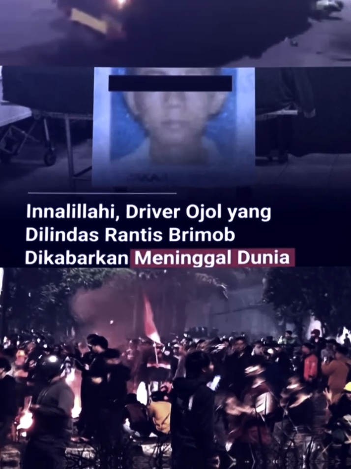 Ojol Kehilangan Nyawa Turut Berbela Sungkawa atas meninggalnya Affan Kurniawan, driver ojek online (ojol) yang tewas usai dilindas kendaraan taktis (rantis) Brimob di Jakarta Pusat, Kamis (28/8/2025) malam. #demoDPR #RantisBrimob  #ojol #breakingnews #fypシ゚viral 