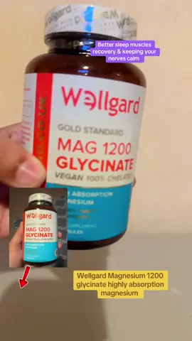 Wellgard magnesium 1200 glycinate highly absorption magnesium #ad #affiliatemarketing #wellgardmagnesiumglycinate #magnesiumglycinate #magnesium  