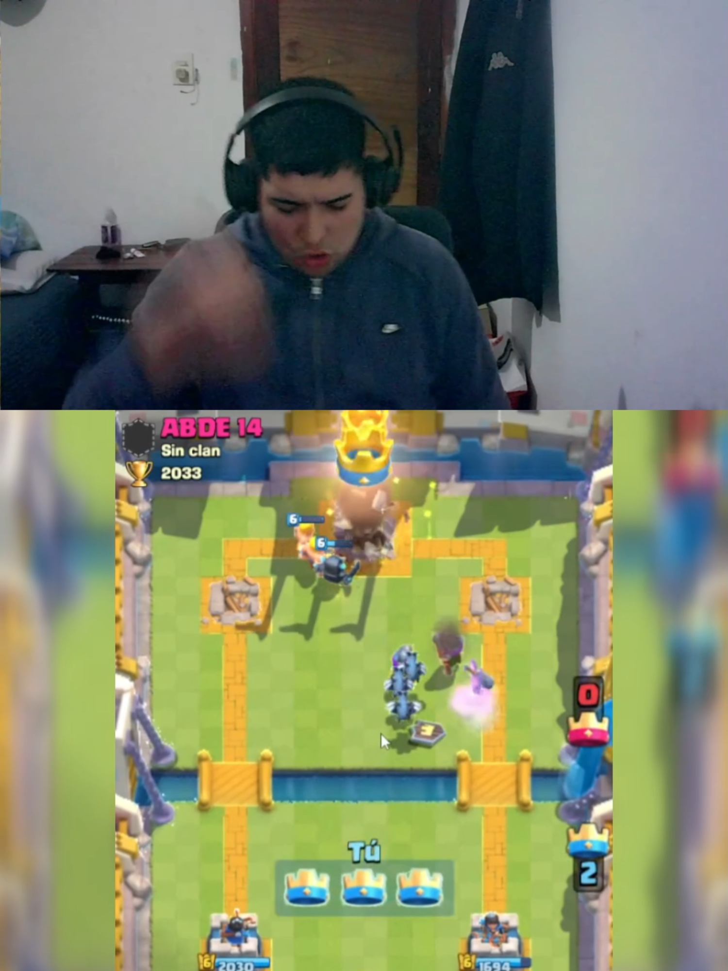 A DE FEN DER#clashroyale #stream #kick #streamer #argentina #clips #clip