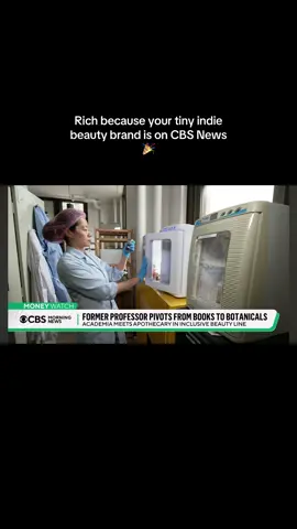 One day you’re grinding away in your lab the next you’re on @cbsnews #sabbaticalbeauty #smallbeautybrand #smallskincarebrand #koreanskincare 