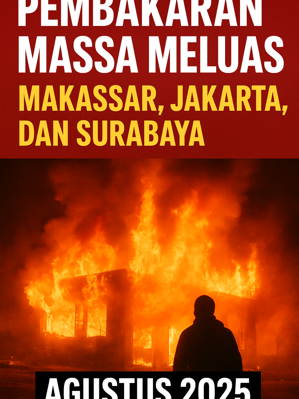 🔥 Indonesia Memanas! Gedung DPRD Makassar terbakar, 3 orang tewas 😱 Mobil di Jakarta & pos polisi Surabaya ikut dibakar massa! 🚨 Apakah kondisi makin genting? 🤔 #BeritaTerkini #PembakaranMassa #Makassar #Jakarta #Surabaya 