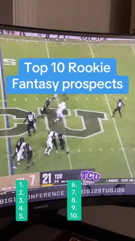 Top 10 Rookie prospects (not including Jeanty… he’s obviously the best)