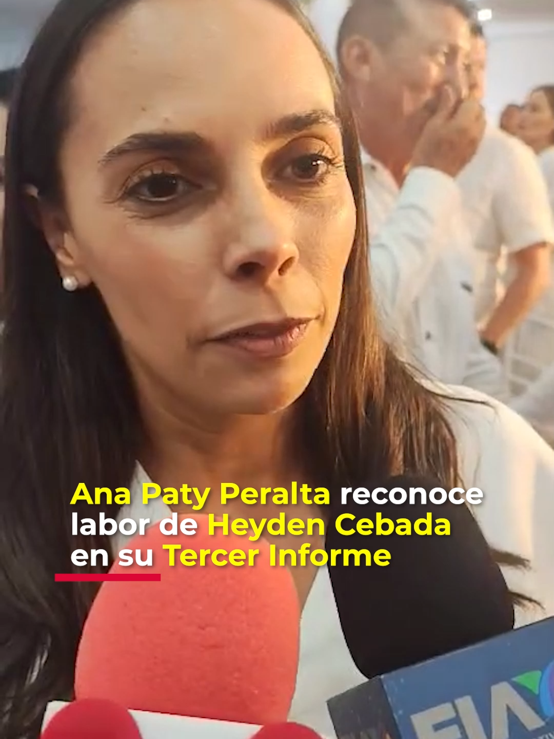 La presidenta municipal Ana Paty Peralta reconoció el trabajo del presidente del Poder Judicial en su tercer informe de actividades 📹 Jair Negrete @anapatyperaltap