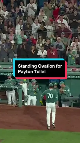 Fenway is ROARING after a fantastic Major League debut from Payton Tolle 🤩 #MLB #RedSox #Baseball 
