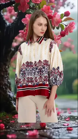 Minimal Marina Blouse Beige Mix