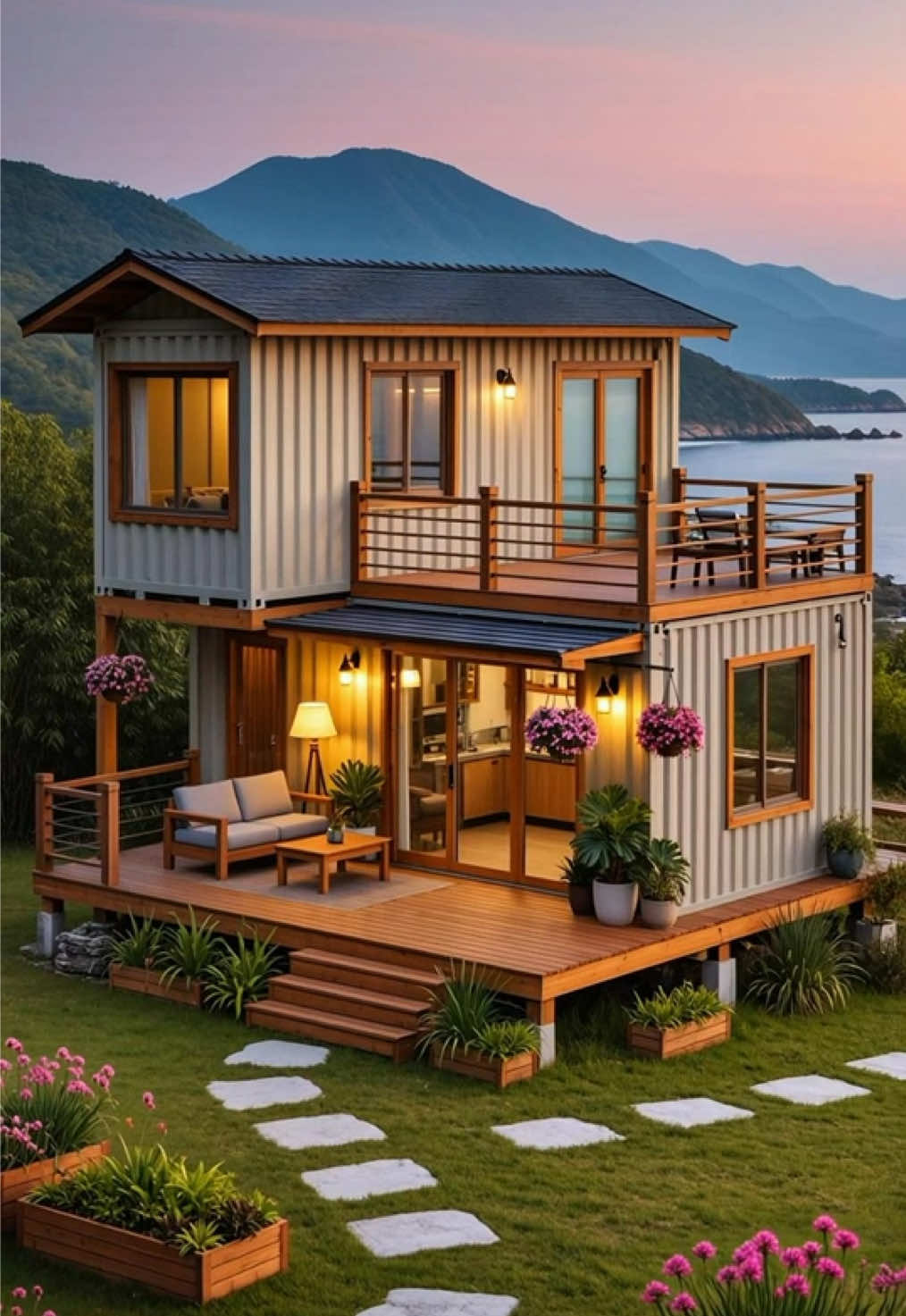 First prefab tiny house #shippingcontainerhouse #mobilehome #housedesign #shippingworldwide #prefabhouse 