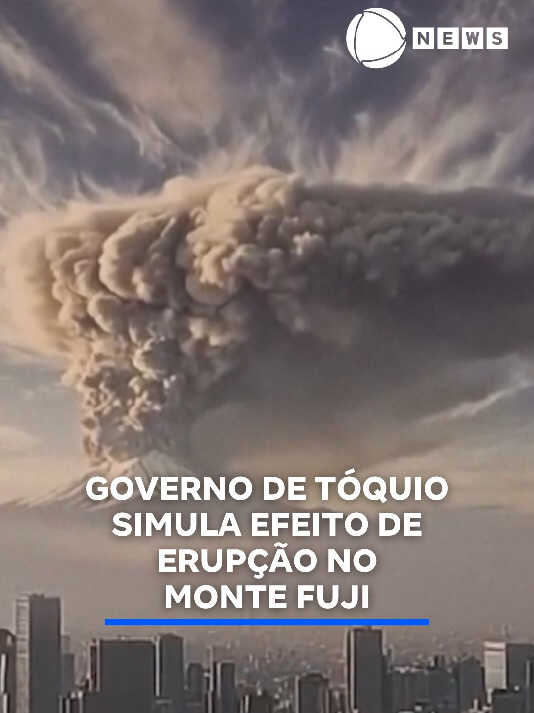 O governo de Tóquio divulgou um vídeo gerado por inteligência artificial que simula os efeitos de uma erupção do Monte Fuji sobre a capital japonesa, mostrando como a cidade seria afetada por cinzas vulcânicas e o impacto nos sistemas de transporte e na vida cotidiana. A iniciativa busca conscientizar a população sobre a necessidade de preparação para um evento desse tipo. 📲 #RecordNews