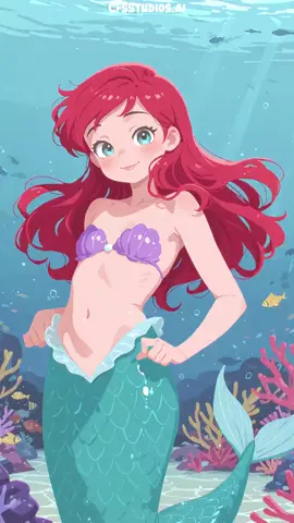 Little Mermaid Ariel Dance DC: @jucyzxz #Ariel #TheLittleMermaid #Anime #Animation #Cartoon #Dance #CFSStudios