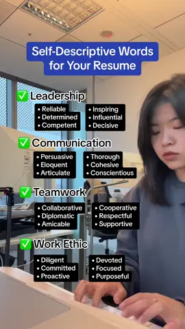 Using the right adjectives on your resume can make your skills and experience stand out. They help describe your strengths more clearly and show employers what you’re good at. Make sure the adjectives you use match the skills you’ve listed. #jobskills #skills #resumehelp #resumetips #jobsearchtips