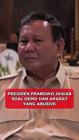 #tangapan presiden Prabowo tentang demo