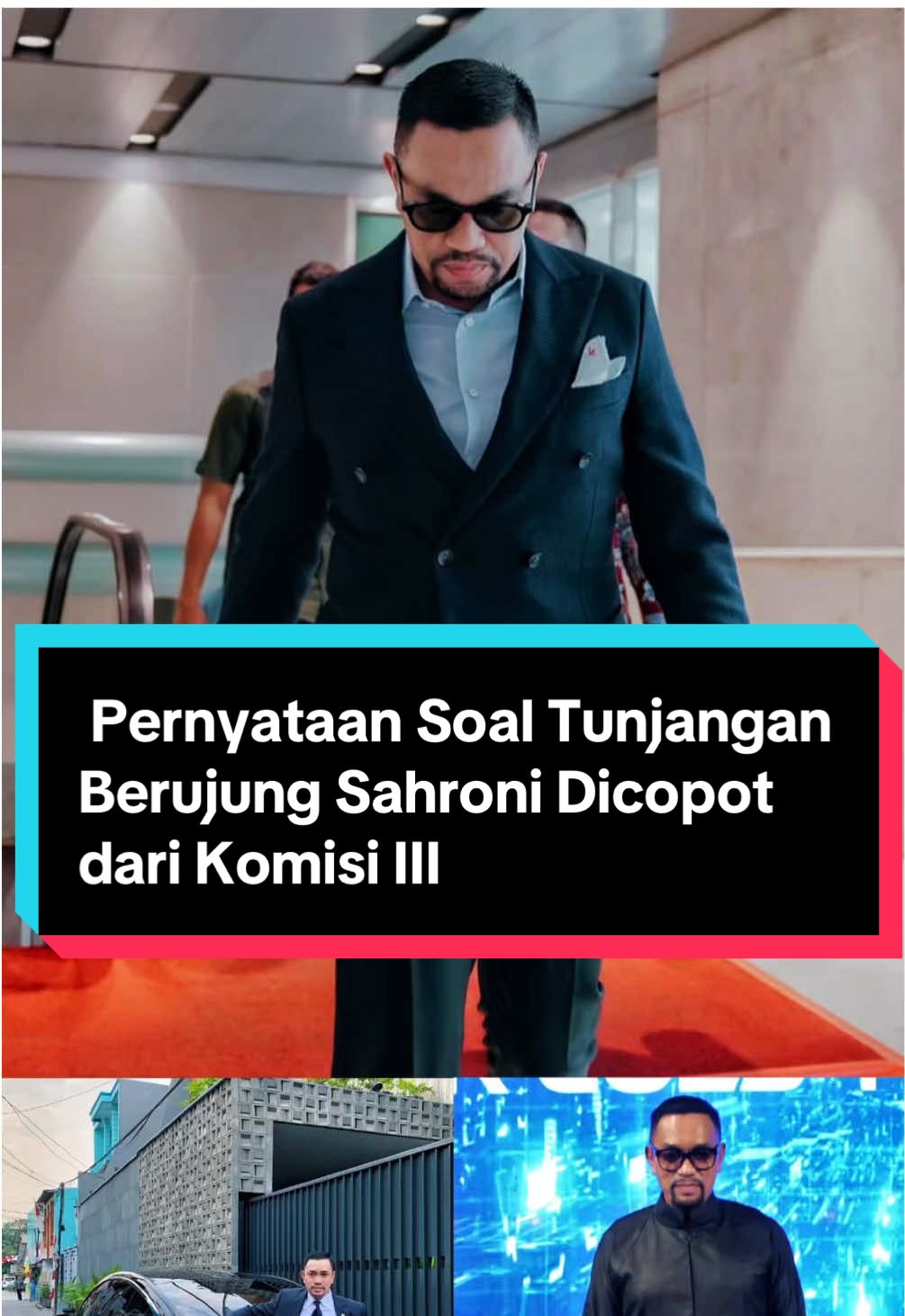 Pernyataan Soal Tunjangan Berujung Sahroni Dicopot dari Komisi III