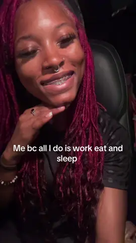 Just finished a 16 hour shift and I got more coming tomorrow 🫡🙂#workaholic #bluecollargirl #fypシ゚viral #pinkhair #locs 
