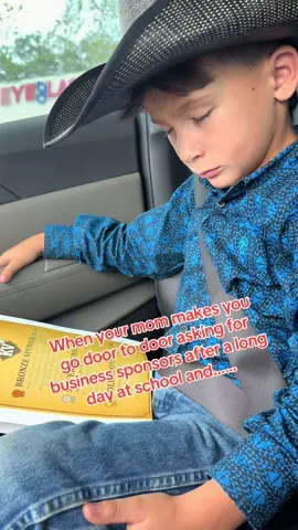 Our tired little cowboy is putting in the work to make his dream a reality! #cowboy #workhard #LearnOnTikTok #sleep #fyp 