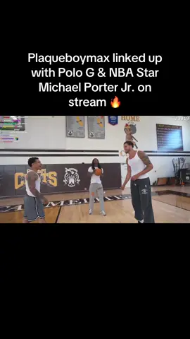 Plaqueboymax linked up with Polo G & NBA Star Michael Porter Jr. on stream 🔥 #plaqueboymax #polog #michaelporterjr #streamer #fyp 