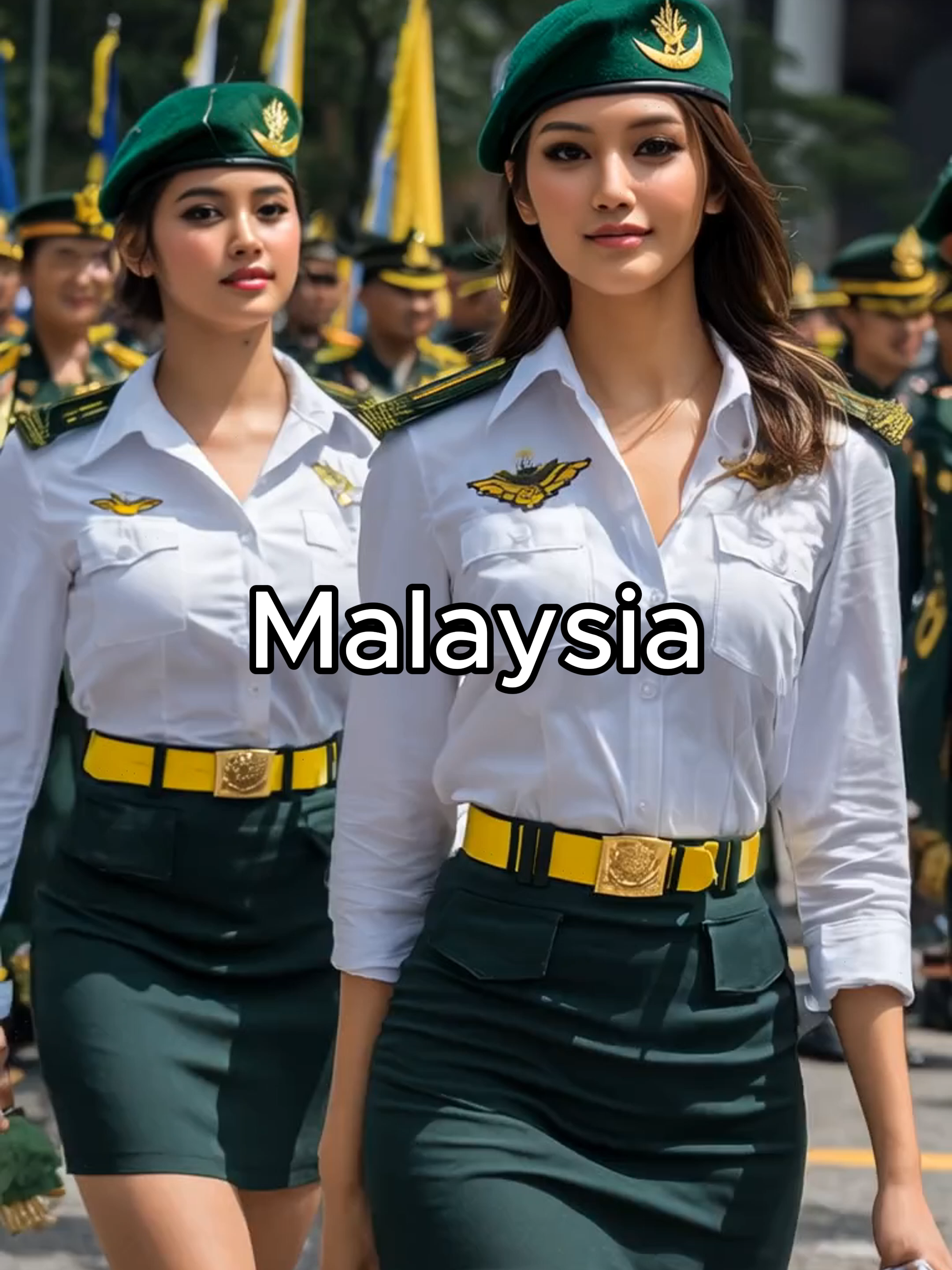 Strength Meets Style: Female Soldiers Military Parade 💫 #MilitaryStyle #FemaleSoldiers #ArmyParade #FashionLookbook #GlobalParade