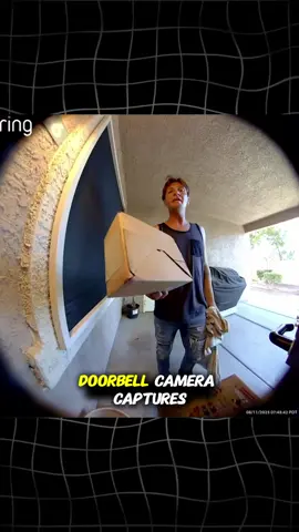 Doorbell Camera Captures the Moment a Thief Pretends the Package Is His#doorbellcamera #caughtoncamera #securityfootage #creepyvideos #ringscrets 