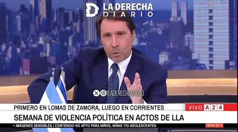 🚨🇦🇷 | El periodista Eduardo Feinmann repudió al violento camarógrafo kirchnerista de A24 que le cerró brutalmente la puerta a un referente de La Libertad Avanza antes de que pudiera entrar a la camioneta, para golpearlo contra el vehículo. #a24 #milei #lalibertadavanza #feinmann 