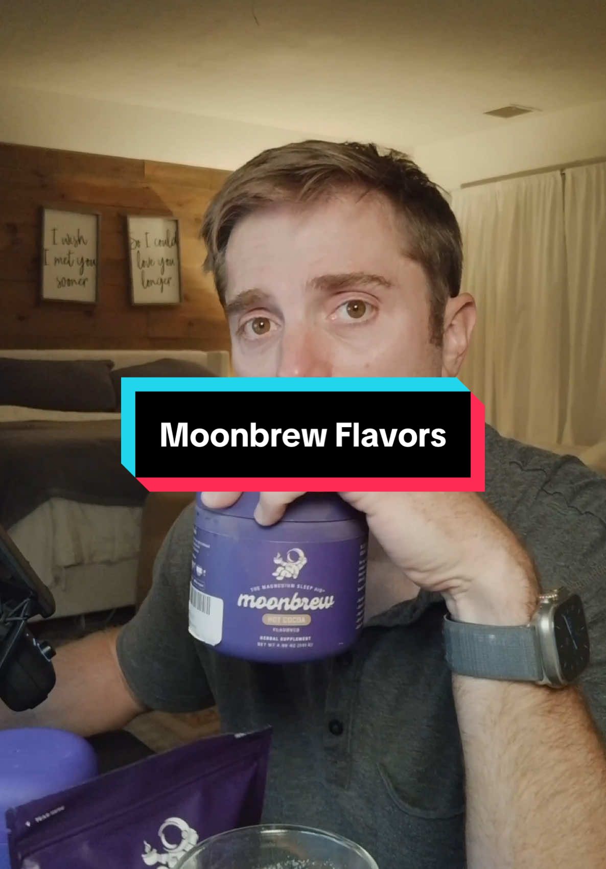I have been adding @MoonBrew to my nightly wind down routine every night for probably 10 months. I feel like the mixture of magnesium and zinc and their nighttime blend helps me fall asleep faster, and stay asleep deeper.  They have released at least four flavors, so here is my ranking of all the ones that I have tried. My favorite is the newest Moonbrew flavor, sleepy coffee. It taste amazing, and of course has no caffeine. The next best is the hot cocoa which taste exactly like it sounds. Sweet but not too sweet and even better with milk. I’m not a big fan of sleepy berry.  I bought one bottle and didn’t rebuy. Too sweet for night time. I haven’t tried the mint chocolate but want to try that next.  #creatorsearchinsights #moonbrew #sleepaid #tiktokshoplabordaysale #bettersleep