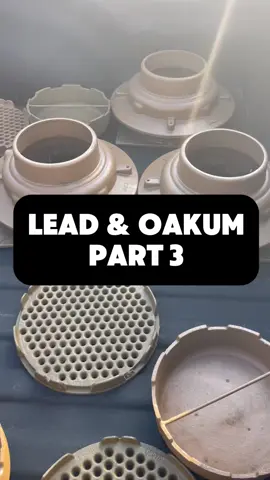 Lead and Oakum Joints #oakum #pipe #castiron #masterplumber #drainage 