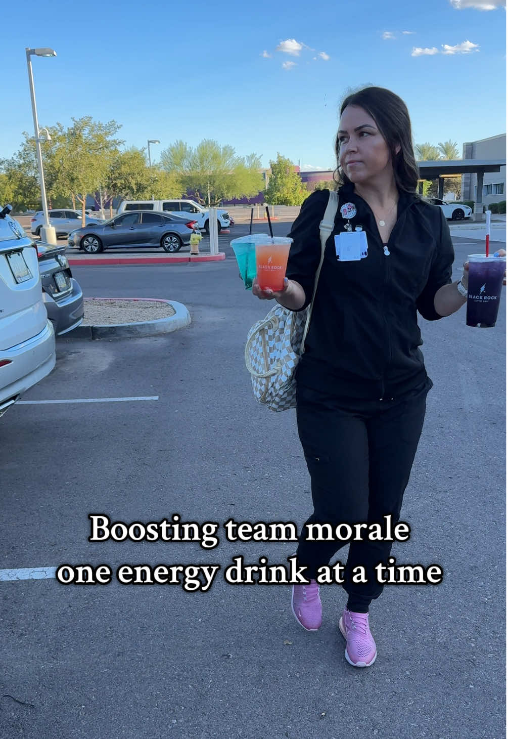 One thing about me- I keep my coworkers caffeinated.  Night shift vibes are high tonight 🎉😎 #nightshifter #ultrasoundtech #12hrshifts #nightshift @Black Rock Coffee Bar 