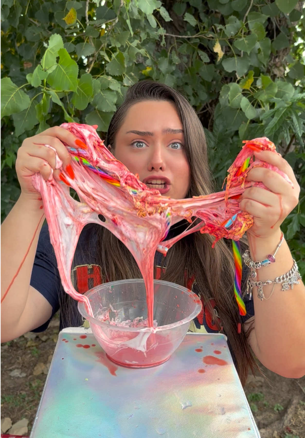 Yes Or No Slime Challenge !!! 😂😱🥳❤️✨ #foryou #funny #like #slime 🤪