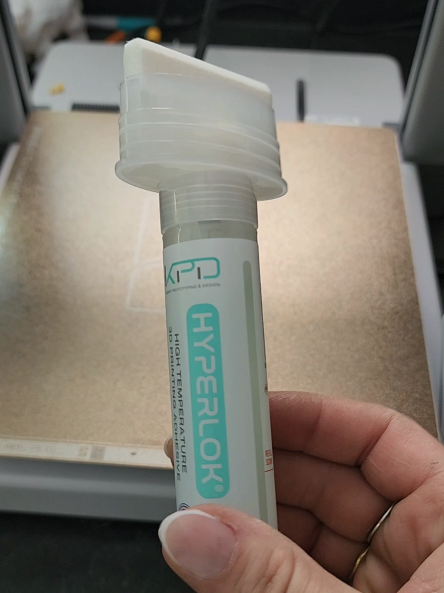 It may be user error, but it didn't work as good as what I currently use. I have seen it work great for others though. #DozerDogDesigns #HyperLok #PrintBedAdhesive 