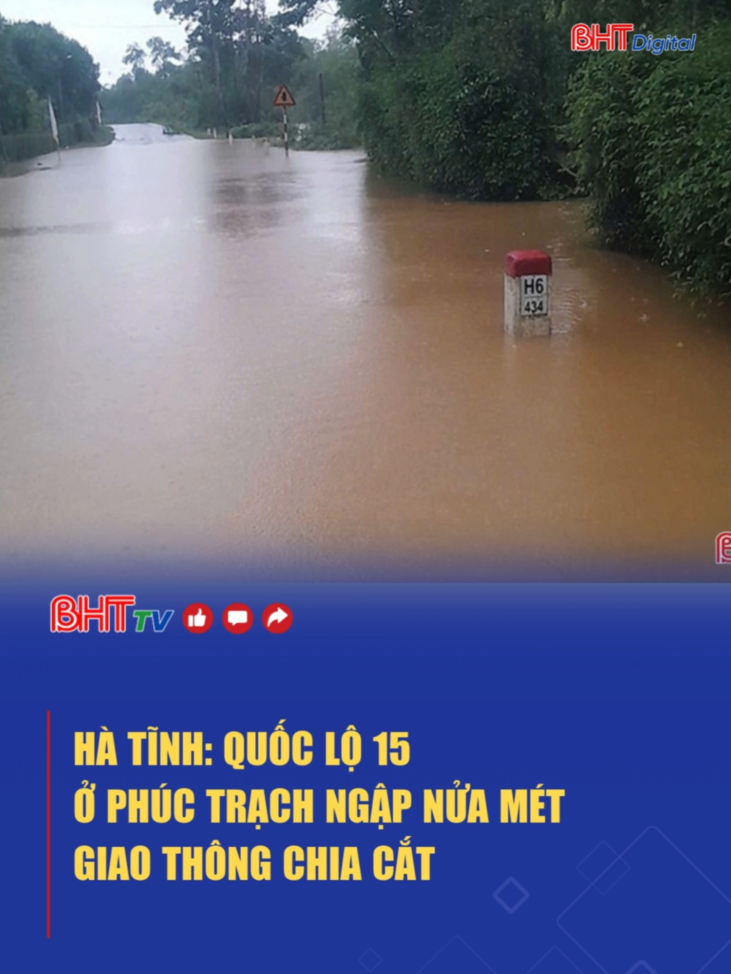 Hà Tĩnh: Quốc lộ 15 ở Phúc Trạch ngập nửa mét, giao thông chia cắt #tiktoknews #trending #theanh28 #tinmoi #viral #tinnong #tintuc24h ##38hatinh #hatinhquetoi #thoitiet #hatinh #ngaplut #quoclo15ngaplut #phuctrachhatinh