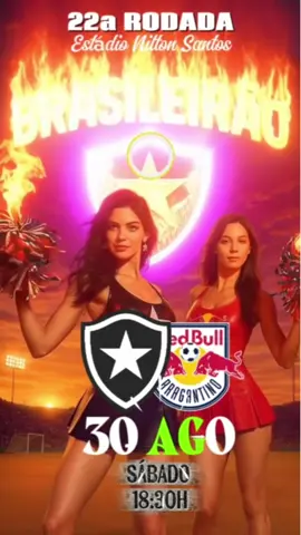 CAMPEONATO BRASILEIRO ☆ 22ª RODADA ☆ BOTAFOGO X REDBULL BRAGANTINO. #futebol #botafogo #2025 #bomdia #brasileirão 
