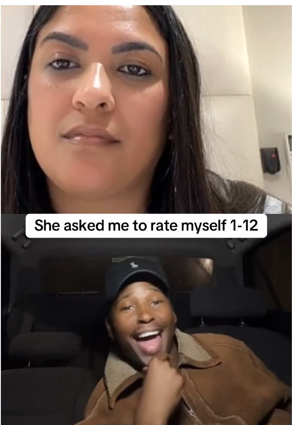 She asked me to rate myself 1-12 👀 #fyp 