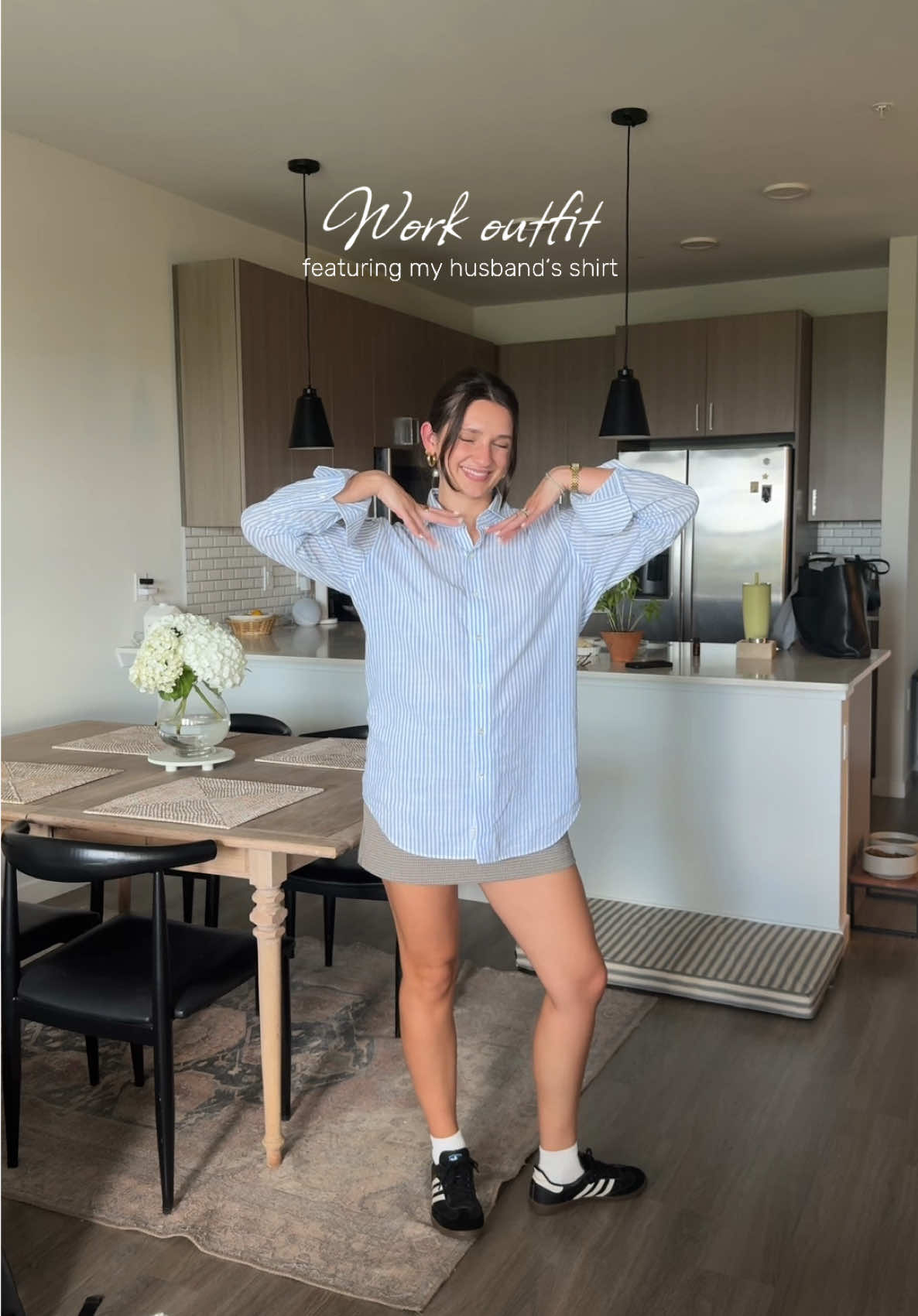Office fits 101 wear ur husbands button downs #officeoutfit #workoutfitideas #OOTD #workfit #cuteoutfits 