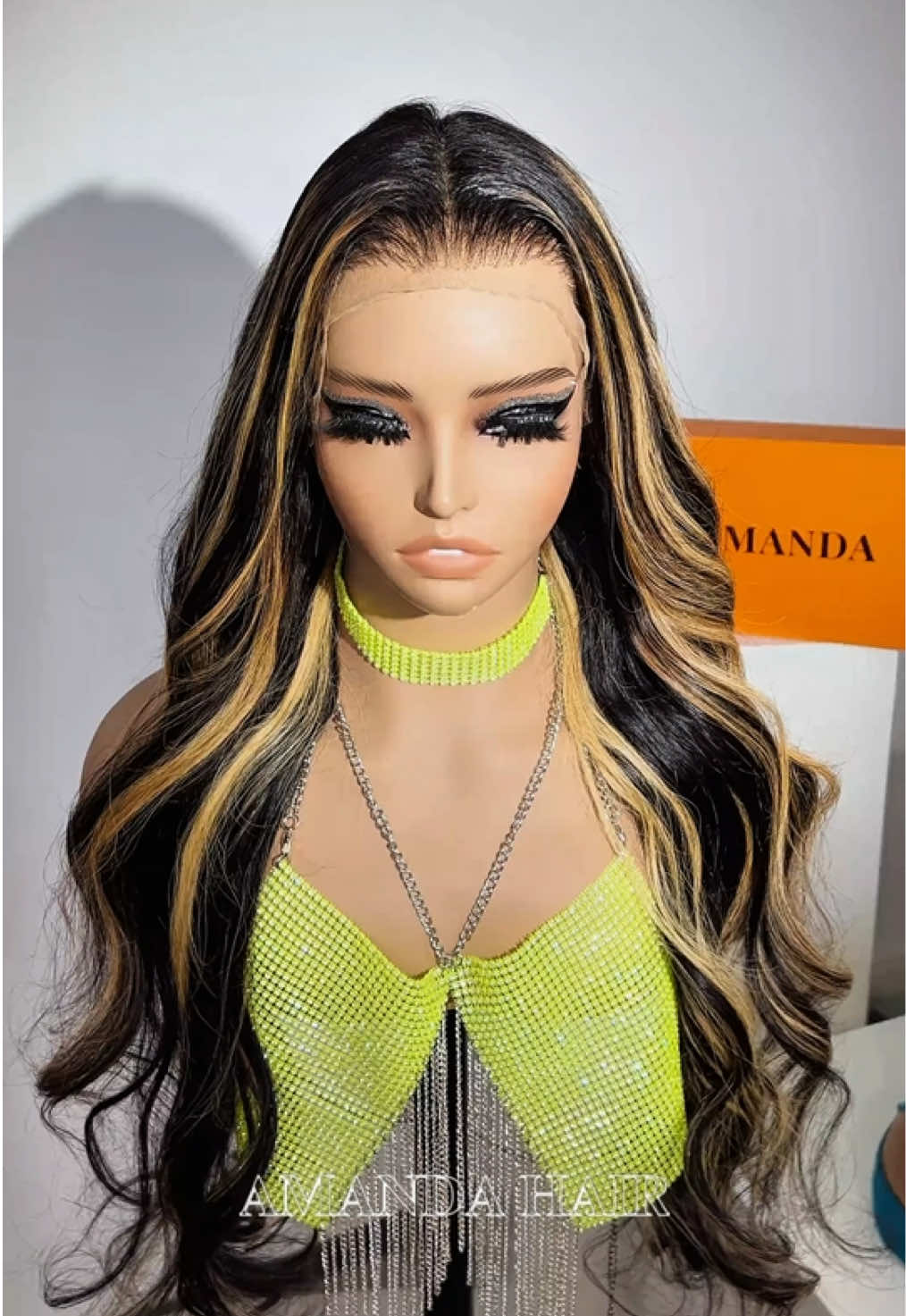 Gracefully 💯🎉🤩#humanhair #wig #amandahair #fyp #weargowig #readytowear #curly #highlight #bodywave #fashion 