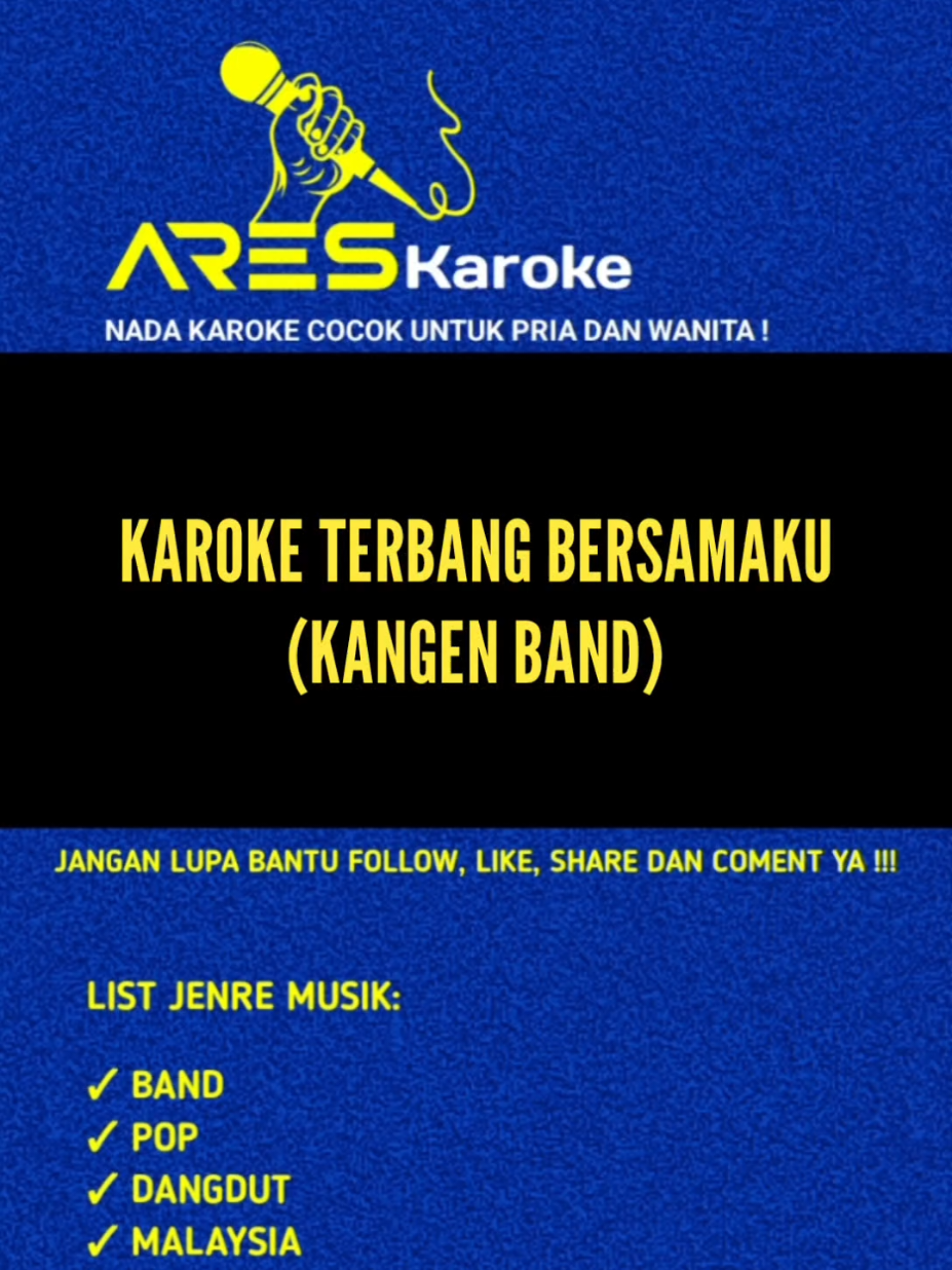 Karoke Terbang Bersamaku (Kangen Band) #karoke #karoke #karokekangenband #karokeband #karokedangdut 