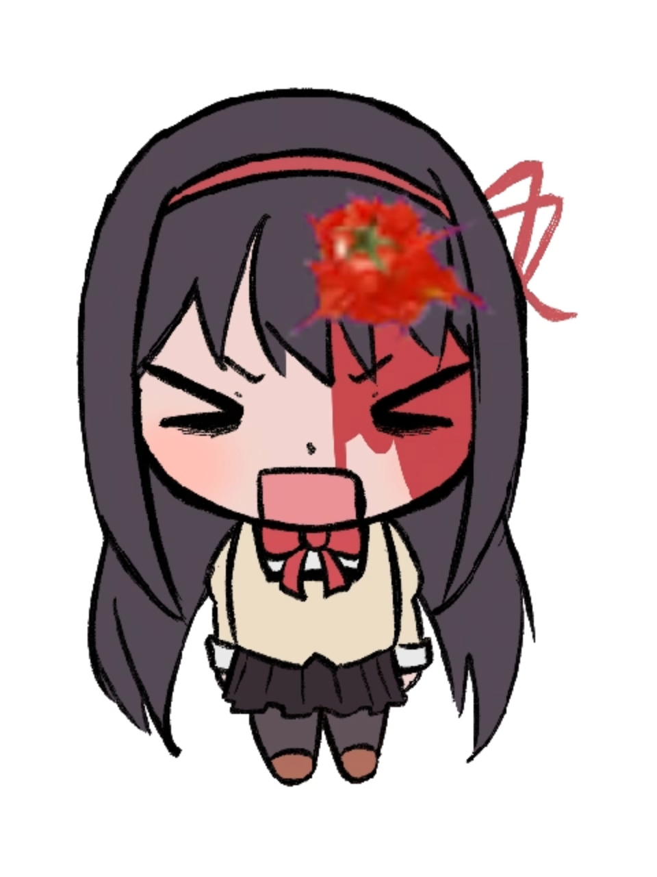 booooo tomato tomato #pmmm #puellamagimadokamagica #madokamagica #homuraakemi #akemihomura