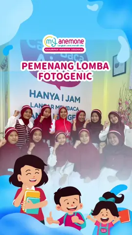 🇮🇩✨ Pengumuman Pemenang Lomba HUT RI ke 80 Anemone Kahuripan Group✨🇮🇩 Ms Anemone Kahuripan Group ucapkan terima kasih atas partisipasi Ananda dan Bunda dalam memeriahkan Lomba HUT RI Ke 80 Anemone Kahuripan Group 🇮🇩✨ Berikut adalah nama-nama Pemenang Lomba HUT RI Ke 80 Anemone Kahuripan Group 🏆: 📝 Lomba Fotogenic Kategori B 🥇Juara 1 - Feisya Ghaitsa Banafsha  🥈Juara 2 - Alesha Kaianna Arsy  🏆Juara Favorit -  Khawlah Qotrunnada  -  Danstridhya Lashira Qaireenshaziva Selamat untuk para pemenang 🎉 dan tetap semangat untuk Ananda yang sudah berani tampil dengan percaya diri 👏❤️ Belajar baca tulis hitung hanya di outlet terbaik Anemone Sidoarjo Kota 🏅🎓 🏆Anemone Kahuripan @Les Baca Tulis Sidoarjo  🏆Anemone Natura @anemonenatura  🏆Anemone Puri Surya @Les Baca Tulis Sidoarjo  🏆Anemone Candi @Les Baca Tulis Sidoarjo  #lescalistungsidoarjo  #anemonekahuripan  #anemonenatura #anemonepurisurya #anemonecandi