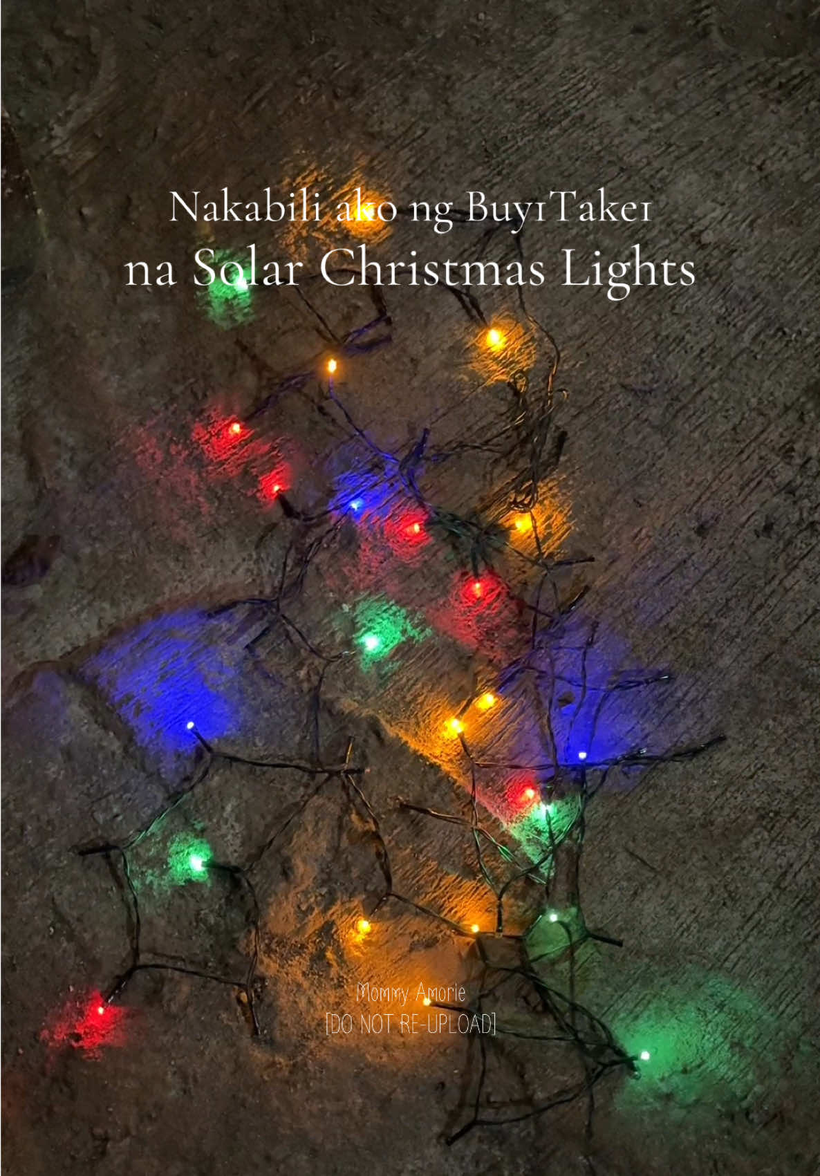 Mas mabuti ng maaga para masulit talaga ang Christmas Lights natin 😍 #ChristmasLights #solarlights 