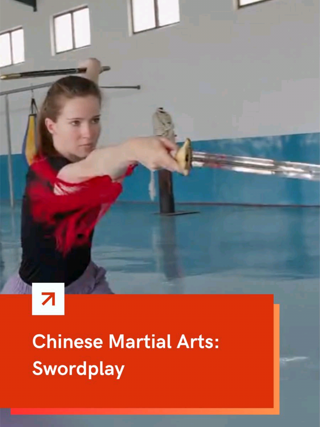 Chinese swordplay looks so powerful and graceful at the same time! Would you ever give it a try? 🥋🔥 #martialarts